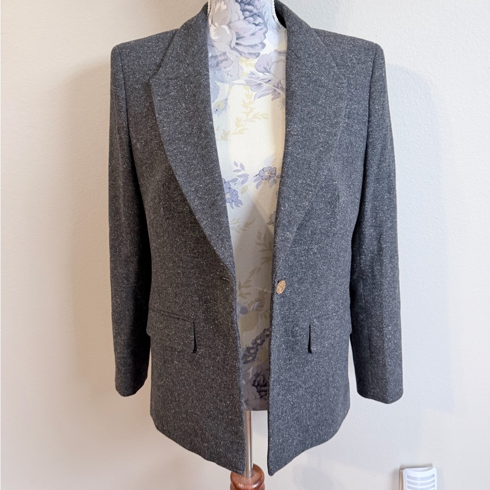 J. CREW Women’s Vivienne Blazer Size 6 Wool Blend Preppy Academia Classic - Picture 3 of 10